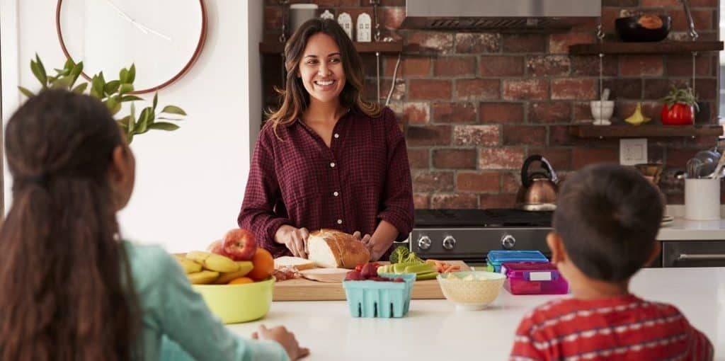A modern kitchen design.