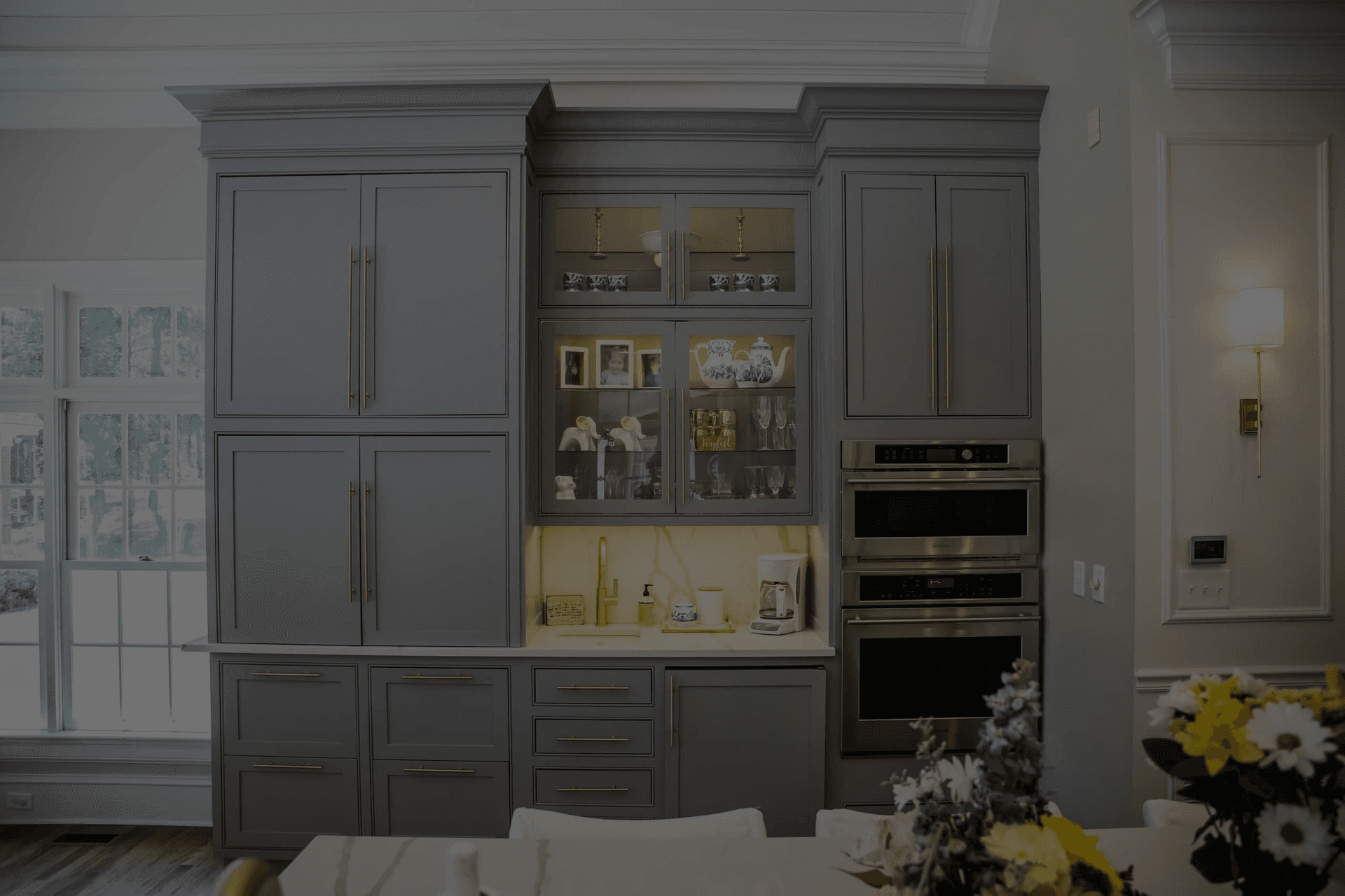 Cabinet Refacing - Dark