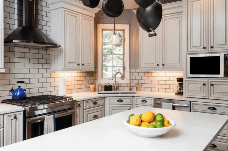 A kitchen design.