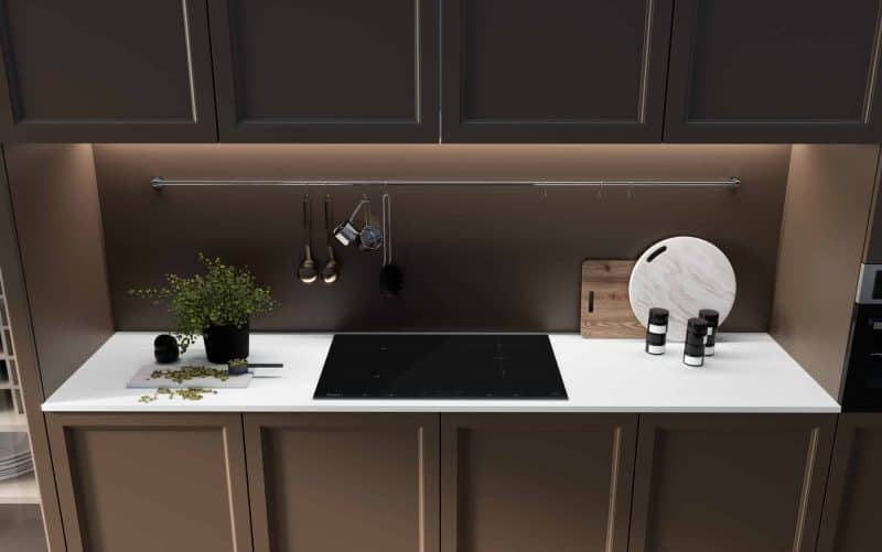 Cotton White Quartz Countertop Example