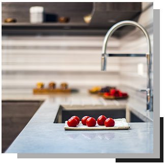 A kitchen design.