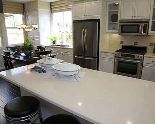 Countertop with invisible seams.