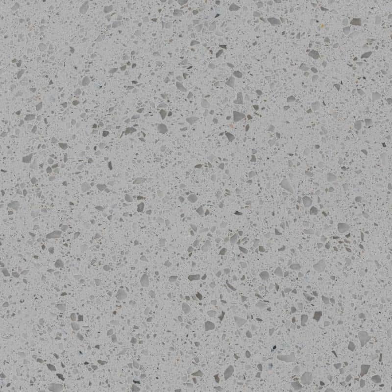 Pebble Gray Quartz Countertop Example