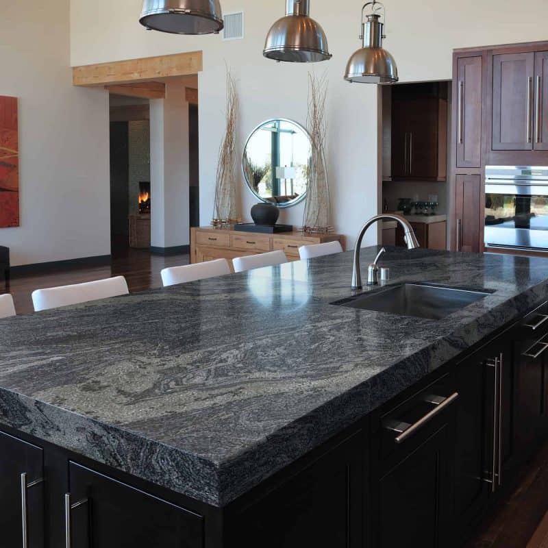 Verde Aquarius Granite Countertop Example