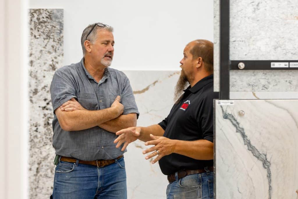 Quartz Countertops pictured at MKD Kitchen and Bath Battle Creek Grand Re-Opening Event